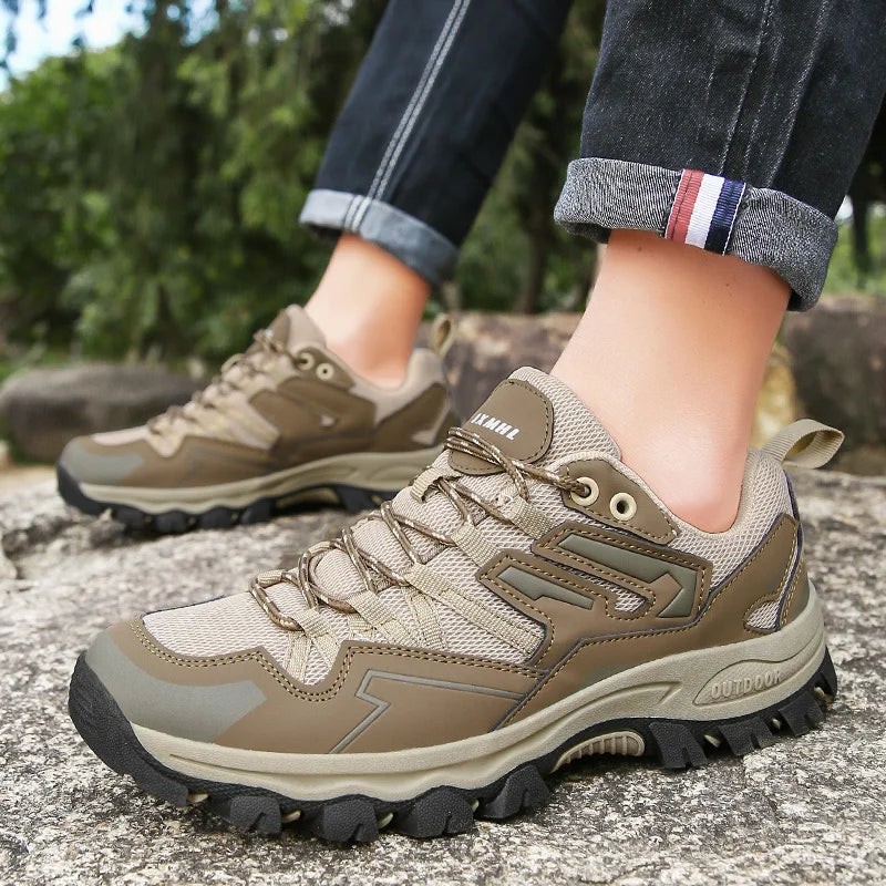 Hiking Shoes Men Women Mesh Sneakers Breathable Fashion Mountain Shoes  Spring Autumn Summer Work Shoes Outdoor Trekking