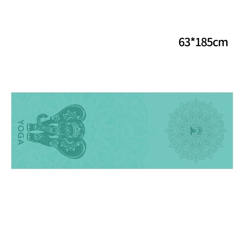 Hot Yoga Mat Towel 185*63cm Printed Yoga Towel Non Slip Fitness Workout Mat Cover for Pilates Gym Yoga Blankets