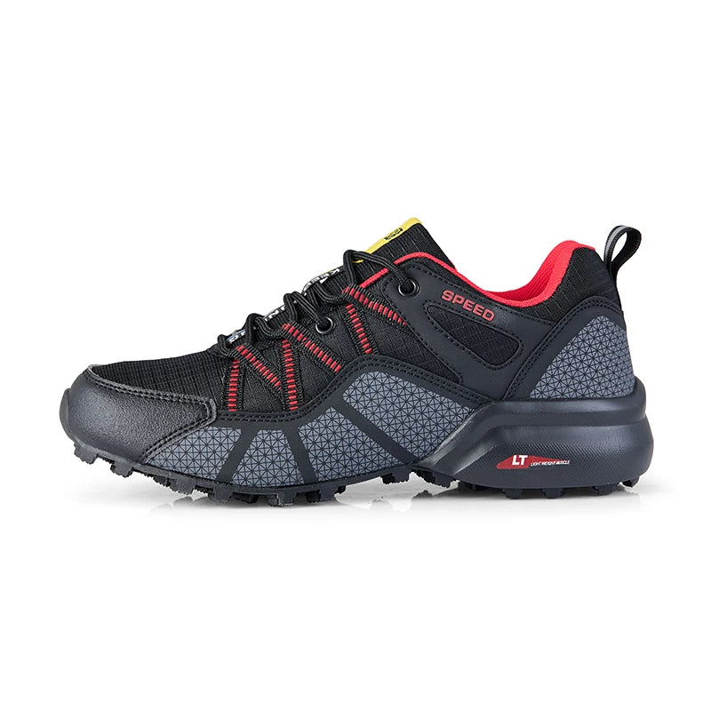 Men's Hiking Sports Shoes Outdoor Waterproof Hiking Training Boots Men's Comfortable Wear-Resistant Hunting Tactical Shoes