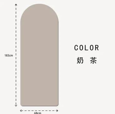 Anti Slip Custom Yoga Mats Eco Friendly Natural Rubber Oval Curve Pu Yoga Mat Arch Pill Shape Arched  Yoga Mat Thick