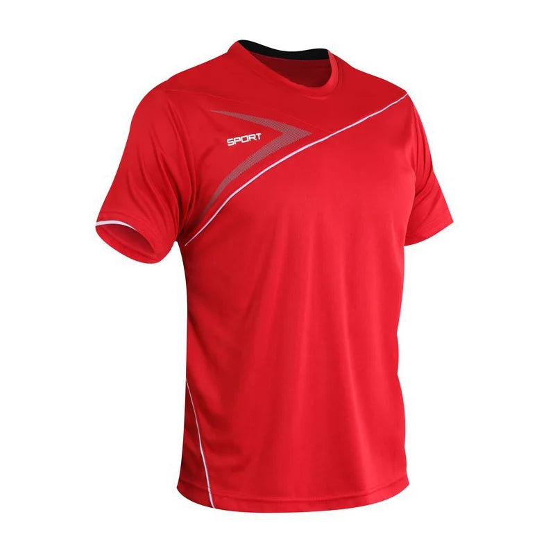 Men's T-shirts Sport Running T-shirt Men Quick-drying Breathable Short Sleeve Round Neck Active Tee Outdoor Workout Men Clothing