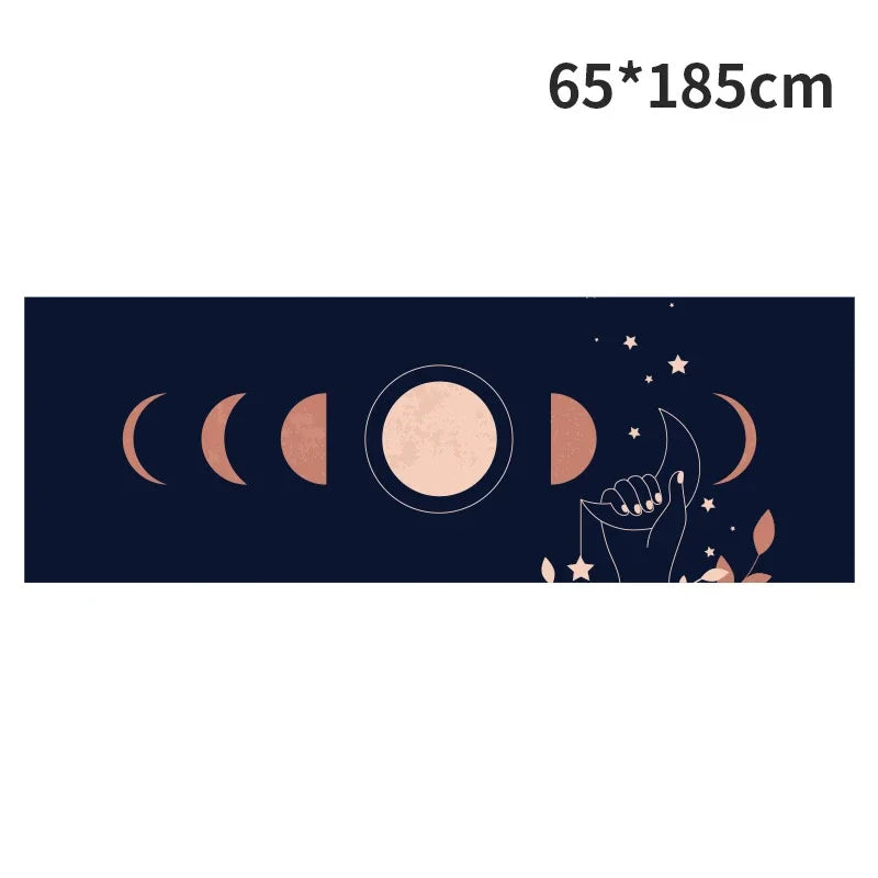 Hot Yoga Mat Towel 185*63cm Printed Yoga Towel Non Slip Fitness Workout Mat Cover for Pilates Gym Yoga Blankets