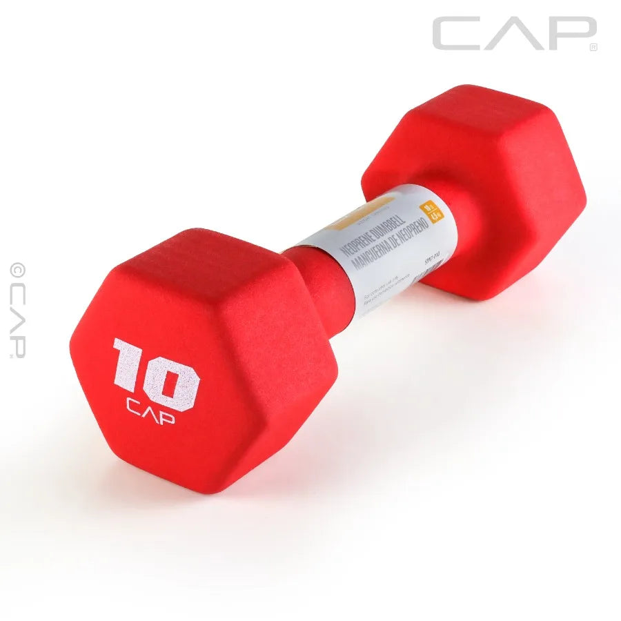 10lb Neoprene Dumbbell Red Single
