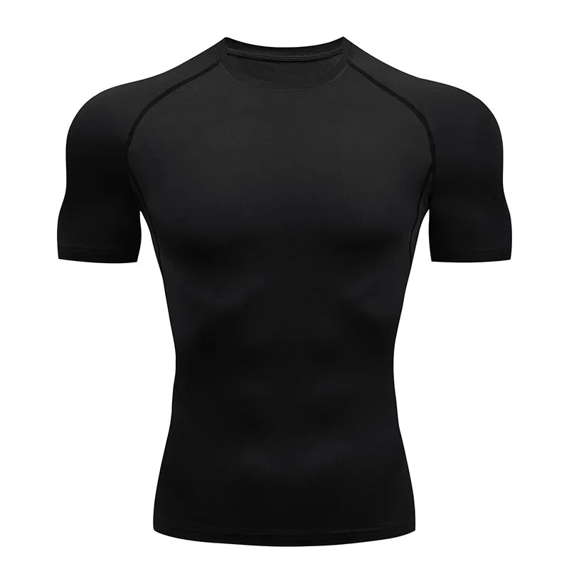 Men's Workout Compression Shirt Turtleneck Long Sleeve Rash Guard Gym Base Layer Athletic Undershirt Gear Sports Shirt