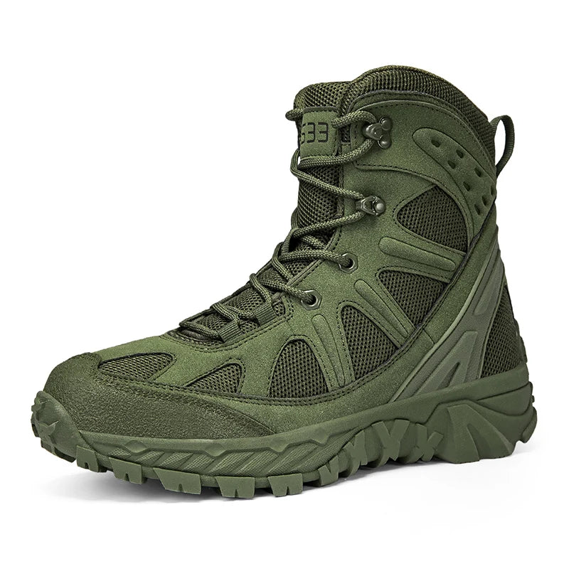 New Tactical Boots Outdoor Camping Military Style Men's Spring Summer Season Hiking Shoes Comfortable Breathable Sports Gear