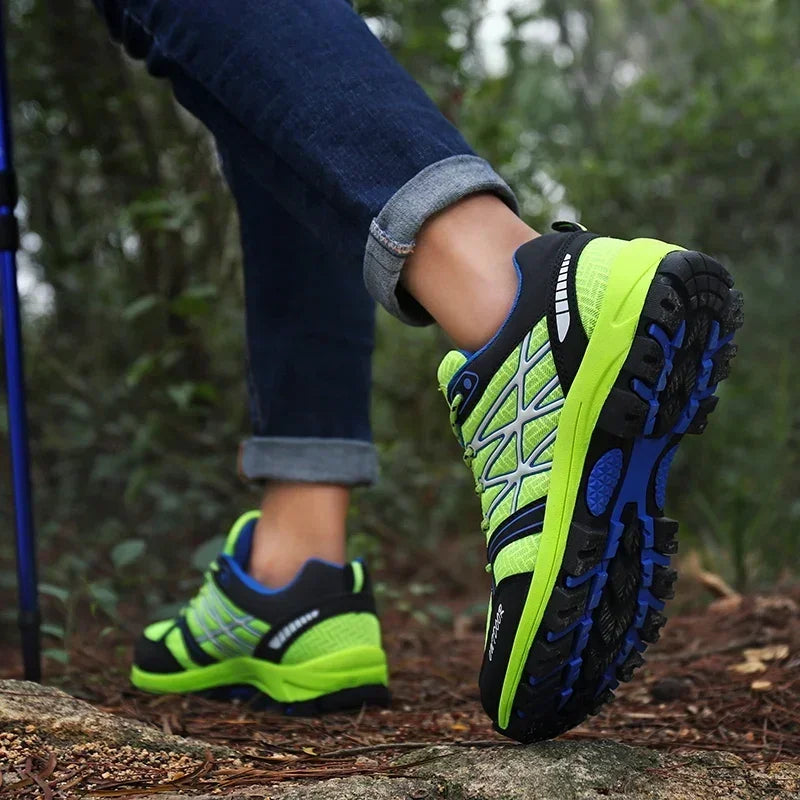 Outdoor Waterproof Hunting Fishing Shoes Mountain Off-Road Riding Sports Shoe Hiking Shoes Men Mesh Breathable Travel Shoe Tênis