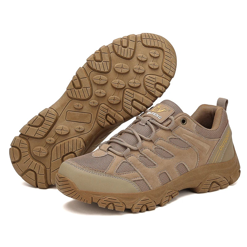 Best Seller Men's High-top Outdoor Climbing Shoes Men Sports Hiking Shoes Waterproof And Anti Slip Sports Shoes Breathable Boots