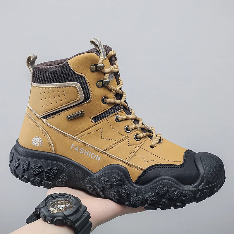 Winter Men's Hiking Shoes Lightweight Anti Slip Mens Boots Outdoor Sneakers Comfortable Climbing Hunting Trekking Camping Shoes