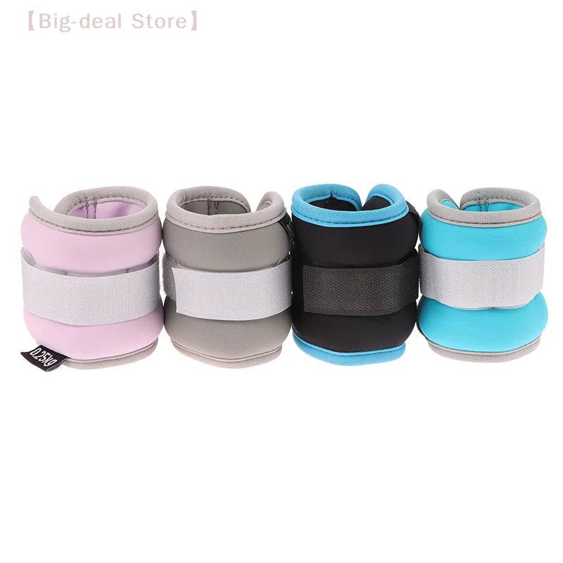 【M】1Pair Adjustable Ankle Weights (0.25kg*2pcs) Neoprene Leg Arm Straps For Fitness Aerobics Physical Therapy For Women Men Kids