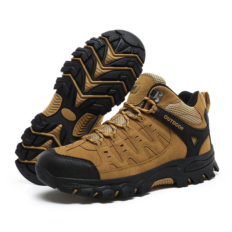 Men's Hiking Boots Comfortable Breathable Mountain Climbing Shoes Fashionable Sports Training Walking Shoes Functional Design