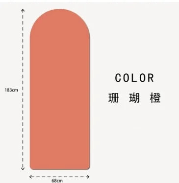 Anti Slip Custom Yoga Mats Eco Friendly Natural Rubber Oval Curve Pu Yoga Mat Arch Pill Shape Arched  Yoga Mat Thick
