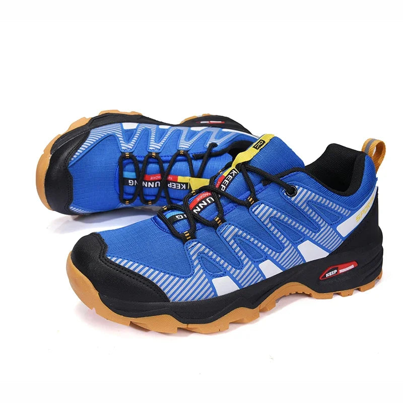 Outdoor Hiking Shoes Men Women Waterproof Trekking Sneakers Lace-up Climbing Trainers Walking Hunting Tactical Boots Big Size 47