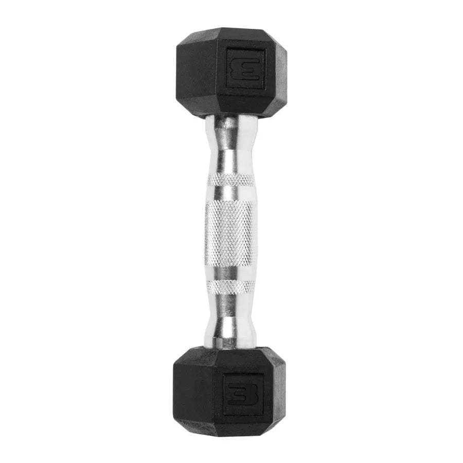 2 pack Barbell 3lb Rubber Hex Dumbbell Single