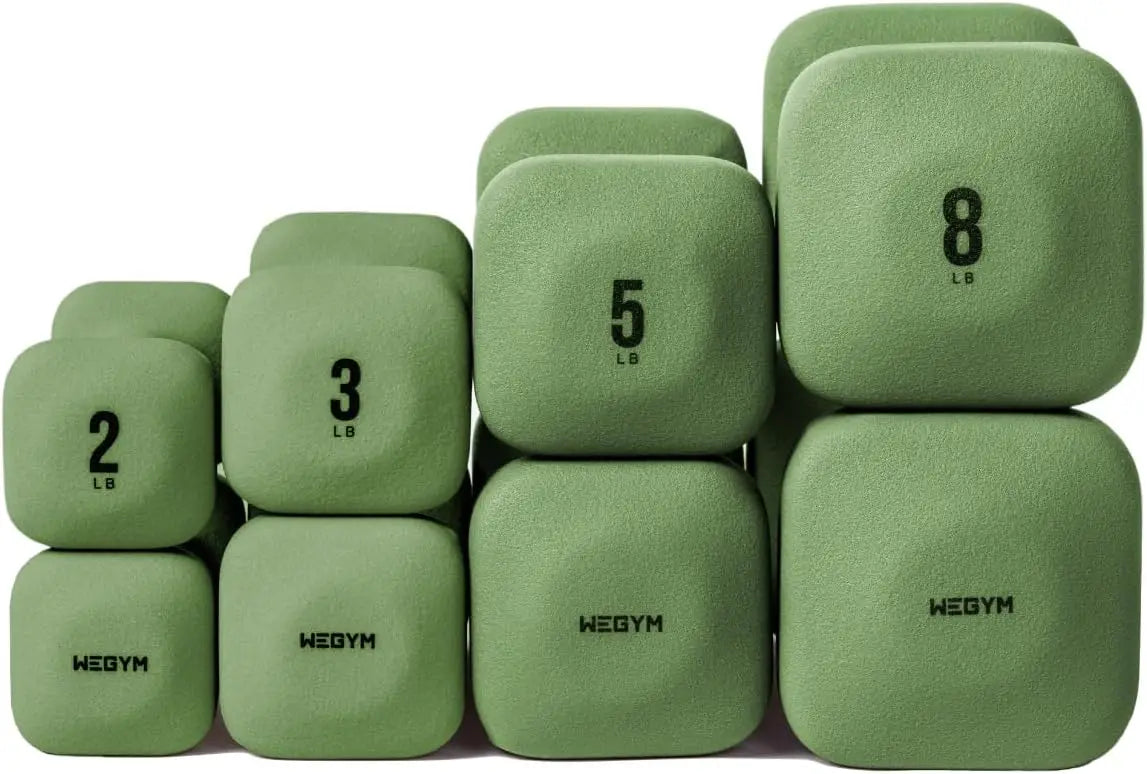 Dumbbells Anti Slip Anti Roll Thick Handles Free Weights Square Dumbbells for Secure Workouts at Home Weightlifting and Personal