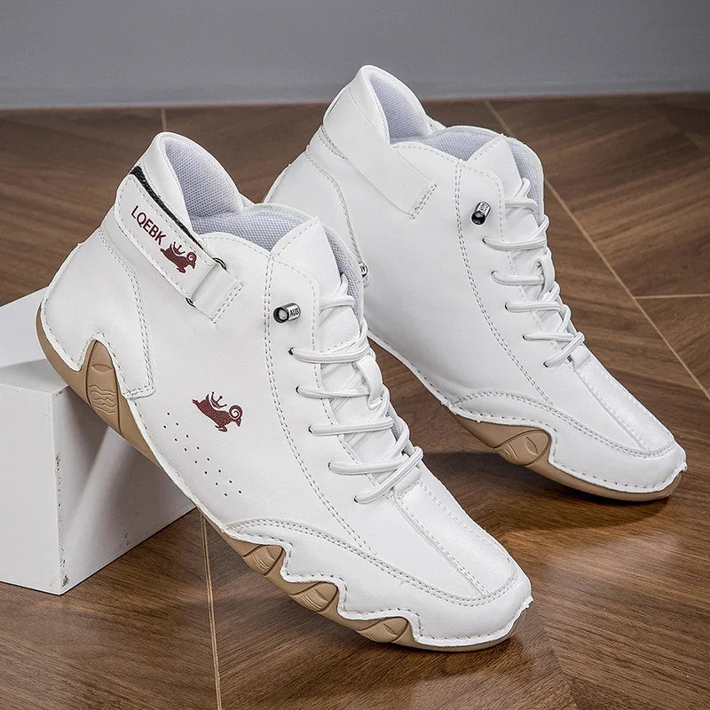 Outdoor Hiking Shoes with Wear-resistant High Top Design Sports Shoes with Comfortable Foot Feel Casual Life 2025 White Boots