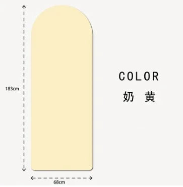 Anti Slip Custom Yoga Mats Eco Friendly Natural Rubber Oval Curve Pu Yoga Mat Arch Pill Shape Arched  Yoga Mat Thick