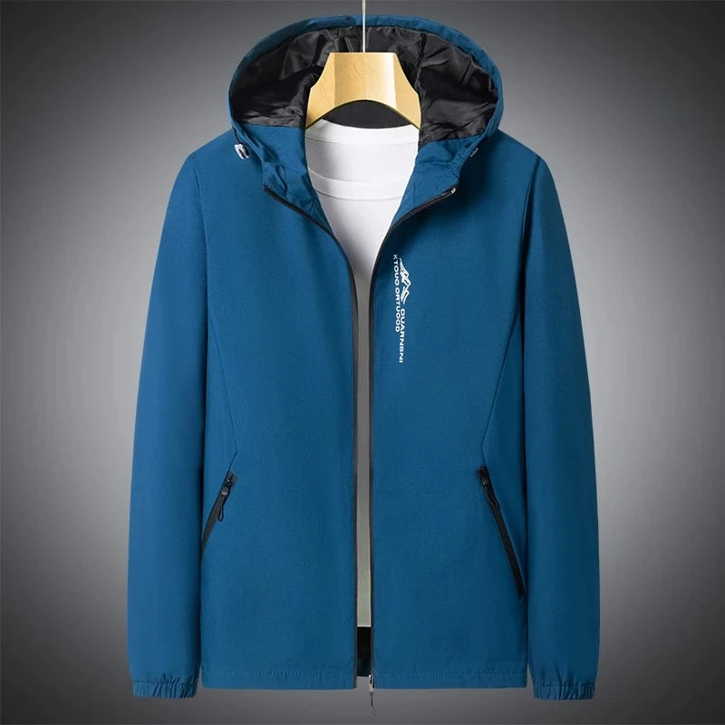 Hooded Workwear Cargo Jackets for Men Women Outdoor Waterproof Camping Jackets Men Windproof Windbreaker Coats Hiking Outerwear