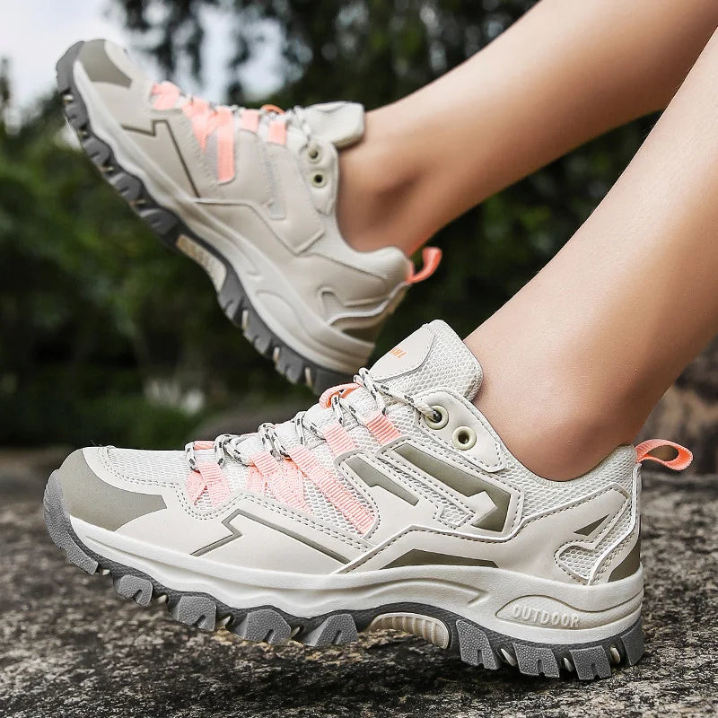 Hiking Shoes Men Women Mesh Sneakers Breathable Fashion Mountain Shoes  Spring Autumn Summer Work Shoes Outdoor Trekking