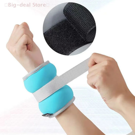 【M】1Pair Adjustable Ankle Weights (0.25kg*2pcs) Neoprene Leg Arm Straps For Fitness Aerobics Physical Therapy For Women Men Kids