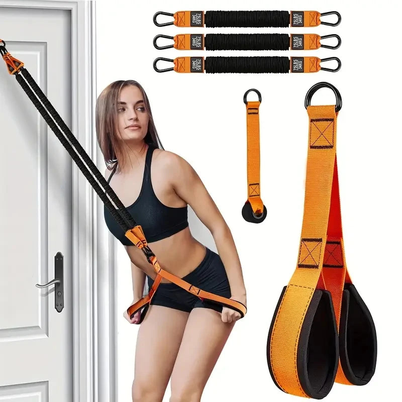 Sports Assistance Belt Fitness Home Equipment Indoor Tension Rope Elastic Rope Auxiliary Belt Puller Elastic Belt