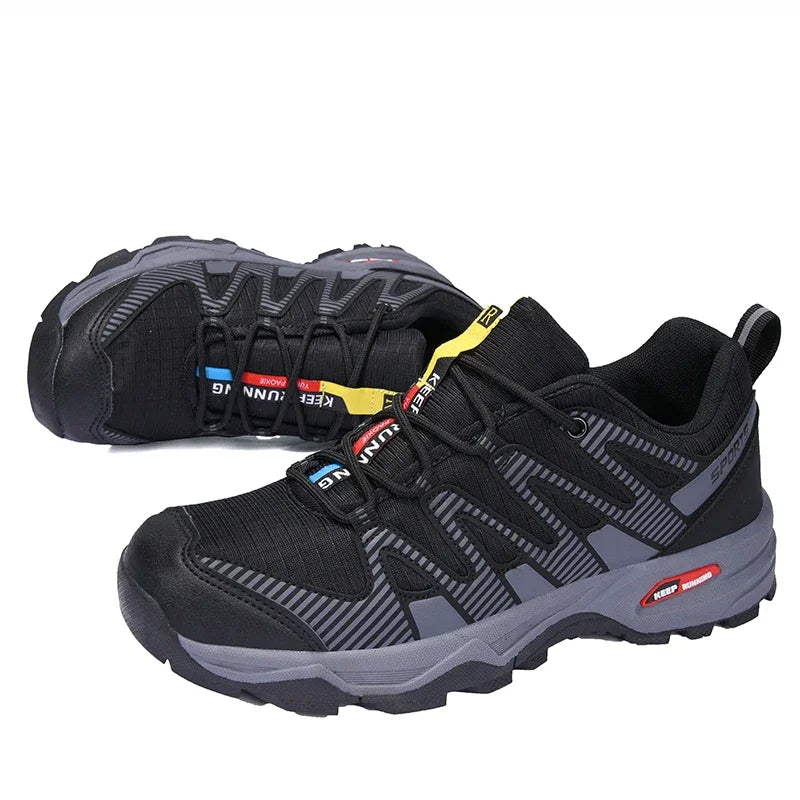 Outdoor Hiking Shoes Men Women Waterproof Trekking Sneakers Lace-up Climbing Trainers Walking Hunting Tactical Boots Big Size 47