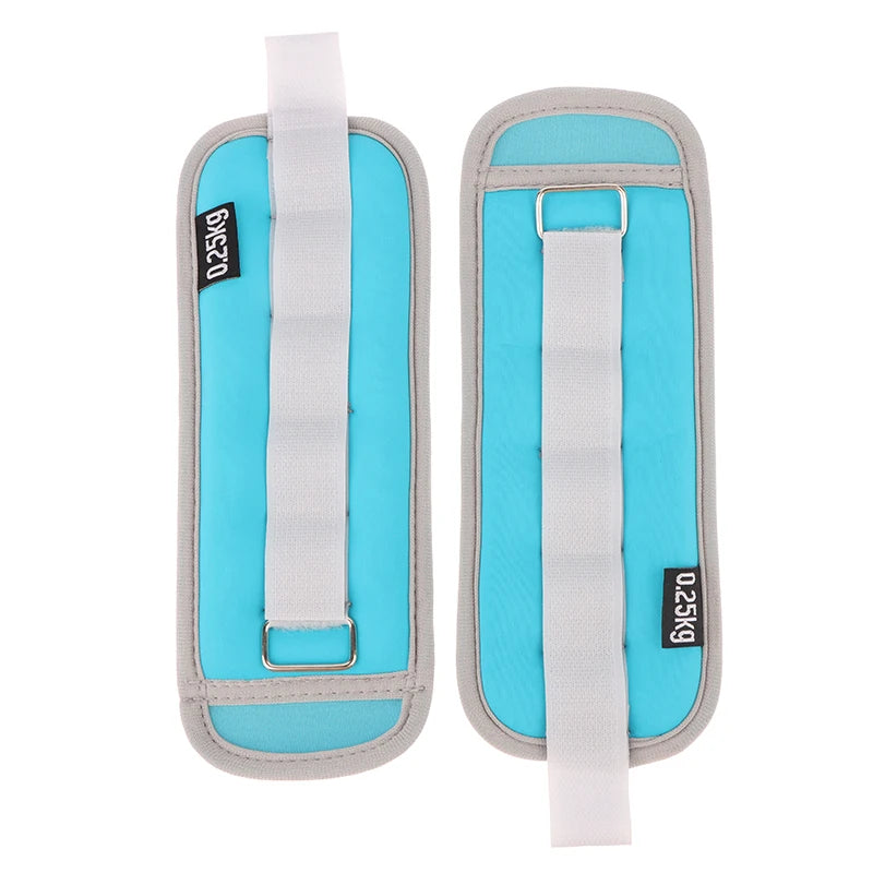 【M】1Pair Adjustable Ankle Weights (0.25kg*2pcs) Neoprene Leg Arm Straps For Fitness Aerobics Physical Therapy For Women Men Kids