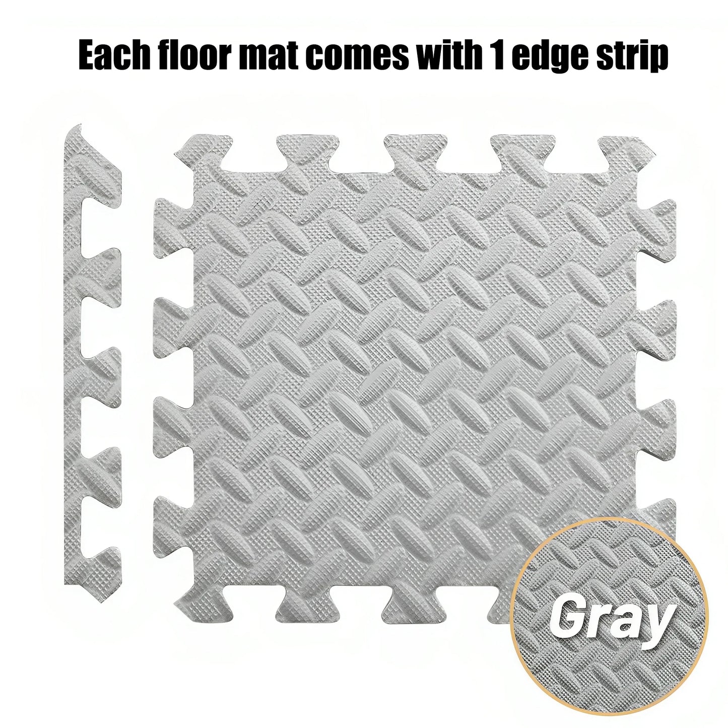 12PCS Gym Foam Mat EVA Leaf Grain Floor Mats Yoga Fitness Non-Slip Thicken Shock Sports Protection Mat 30*30cm