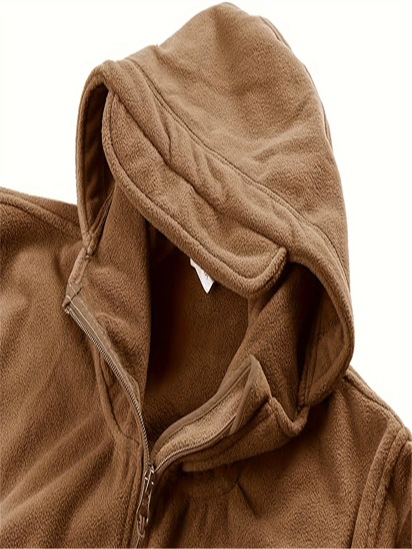 Men's Tactical Hooded Jacket - Warm, Windproof Outdoor Adventure Gear with Multiple Zip Pockets, Adjustable Straps, and Hook-and-loop Fastener Patches, Ideal for Hiking & Casual Wear, Khaki, Tactical Clothing|Sporty Hooded Ja