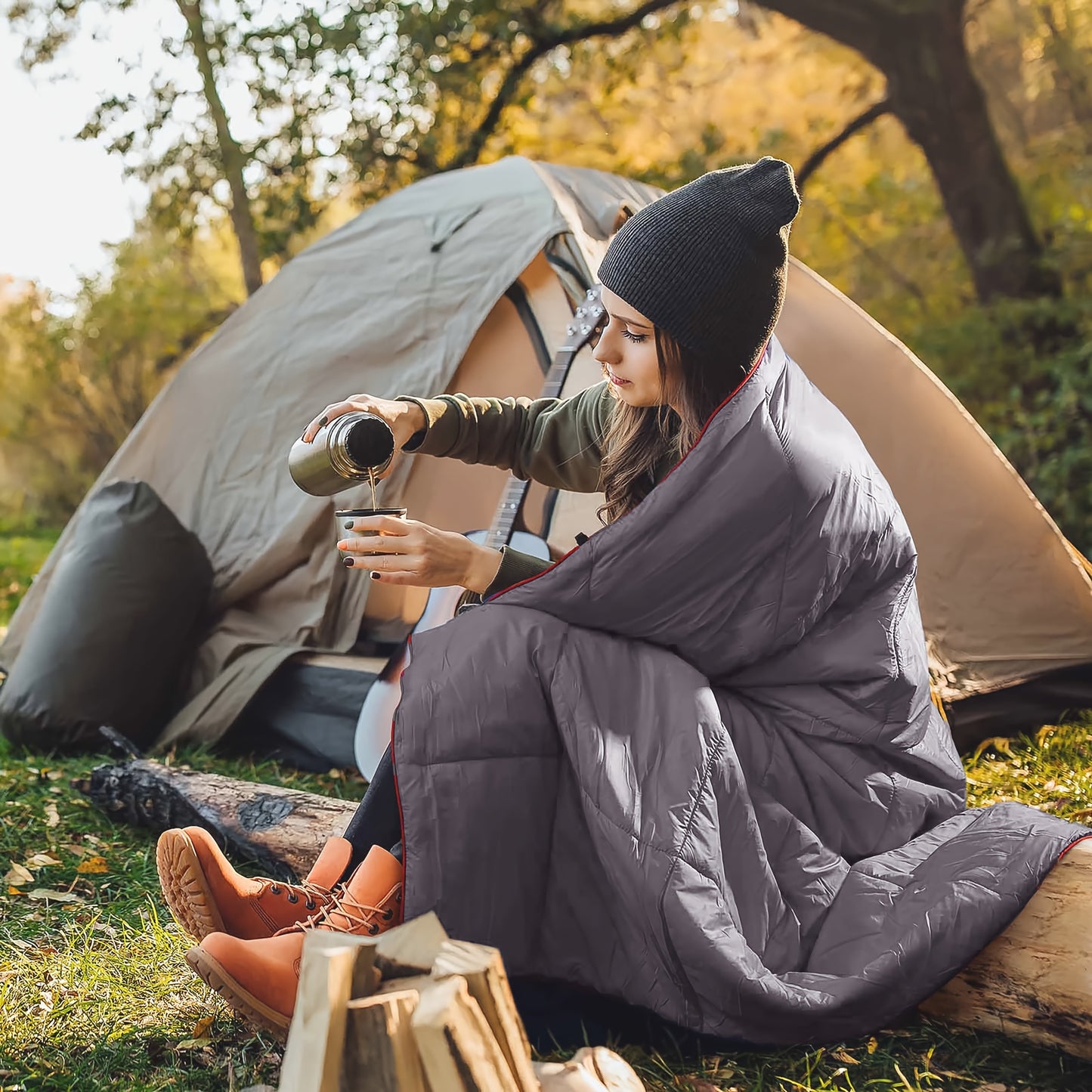 Outdoor Camping Puffy Blanket, Camping Equipment, Picnic Blanket, Camping Gear, Festival Blanket, Camping Stuff, Camping Must Have, Picnic Mat, Beach Mat, Sleeping Mat, Beach Mat Sand Proof, Lake Must Have